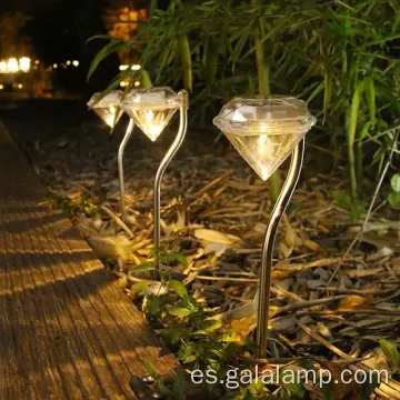Vibrantes luces de jardín LED impermeables con energía solar